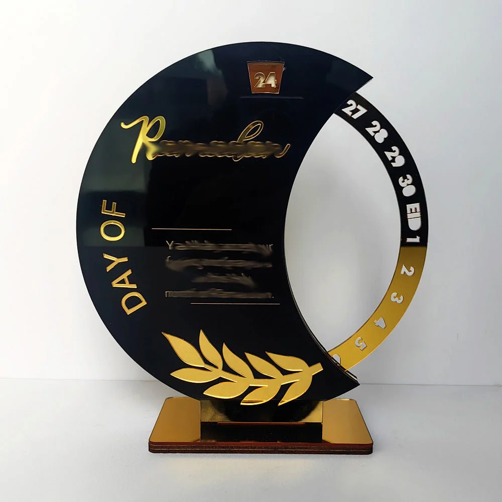 Ramadan Rotating Countdown Wooden Tabletop Decor (MAC378) - Image 8