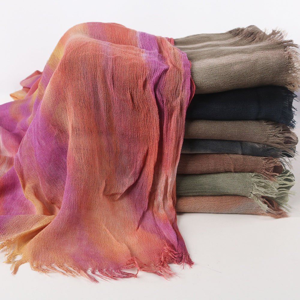 Rayon Gradient Tie-Dye Scarf  | Rayon Gradient Hijab (MH216) - Image 3