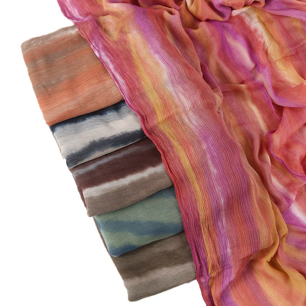 Rayon Gradient Tie-Dye Scarf  | Rayon Gradient Hijab (MH216) - Image 4