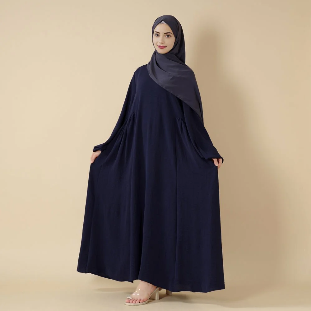 Relaxed Fit Lantern Sleeves Crepe Abaya (MA190) - Image 15