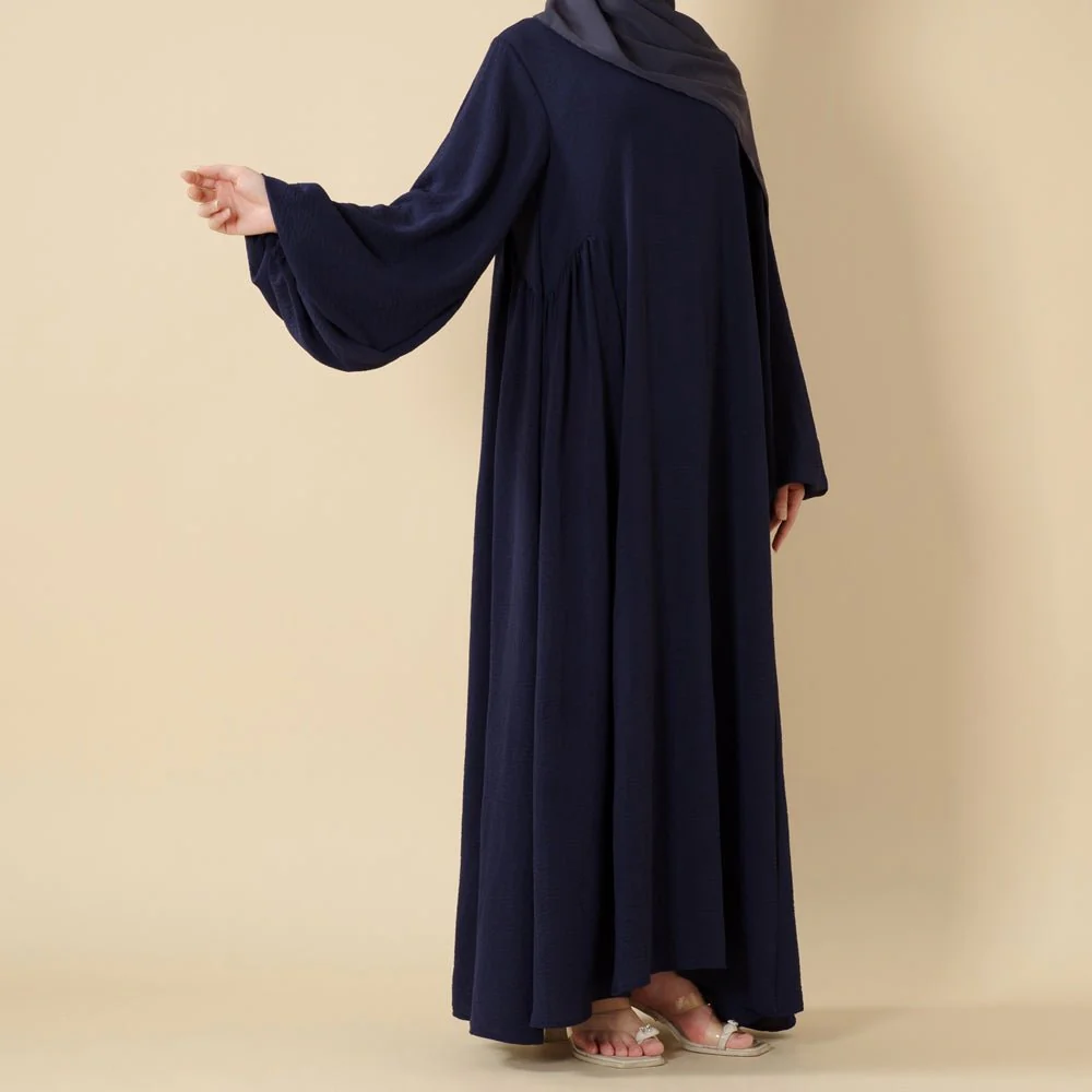 Relaxed Fit Lantern Sleeves Crepe Abaya (MA190) - Image 16