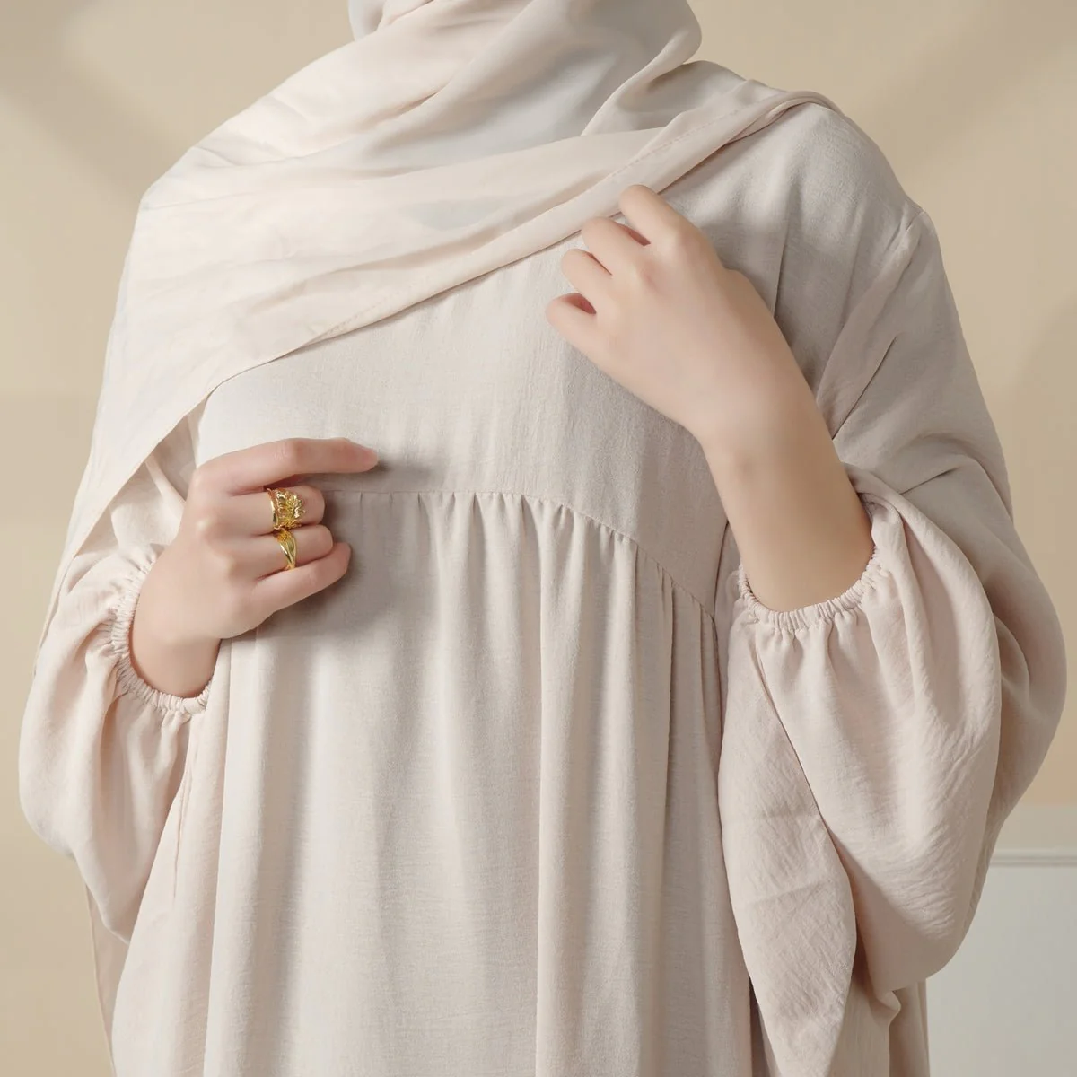 Reversible Abaya Made With Crepe Fabric (MA035) - Image 20