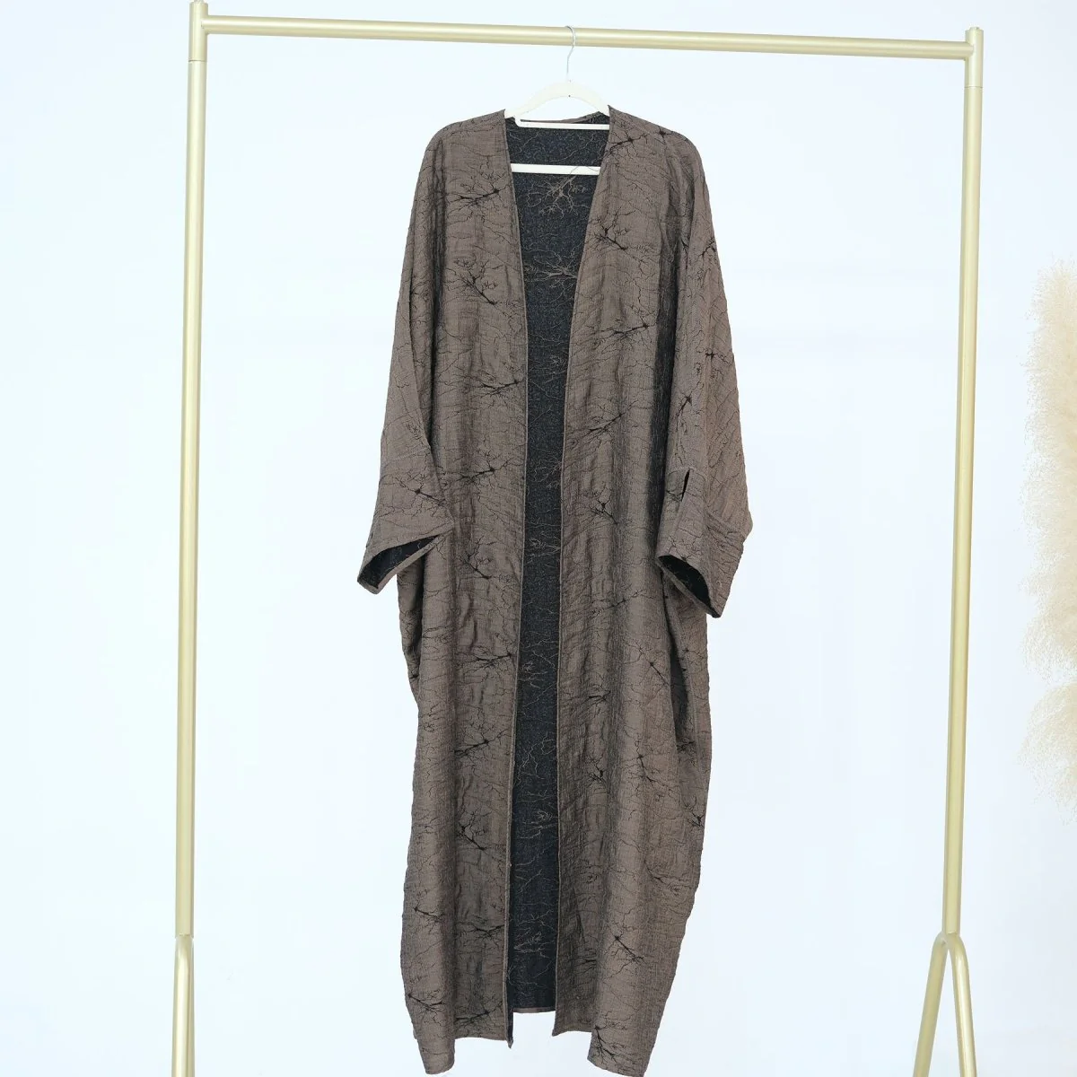 Reversible Jacquard Cardigan & Dress Set(MOA282) - Image 8
