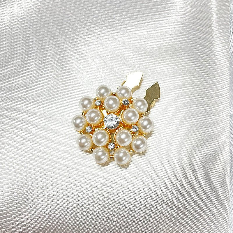 Rhinestone Button Covers | Crystal Flower Decorative Clips(MAC359) - Image 2