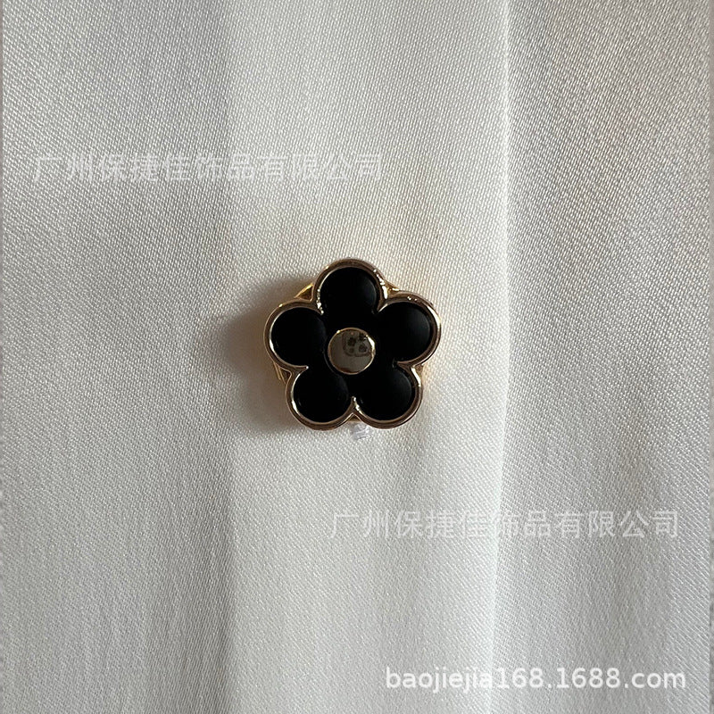 Rhinestone Button Covers | Crystal Flower Decorative Clips(MAC359) - Image 31