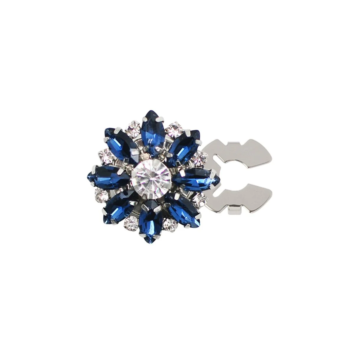 Rhinestone Button Covers | Crystal Flower Decorative Clips(MAC359) - Image 43