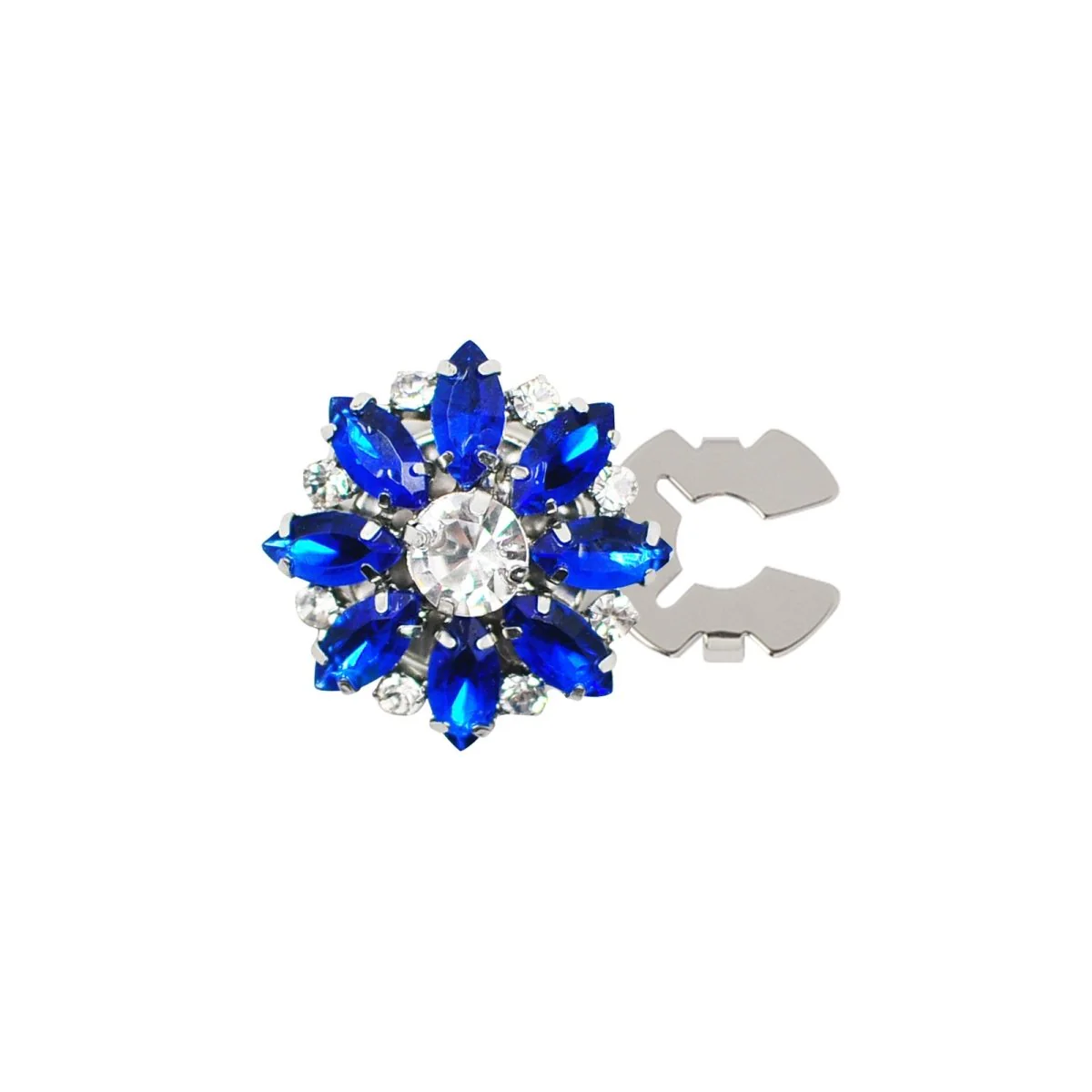 Rhinestone Button Covers | Crystal Flower Decorative Clips(MAC359) - Image 46