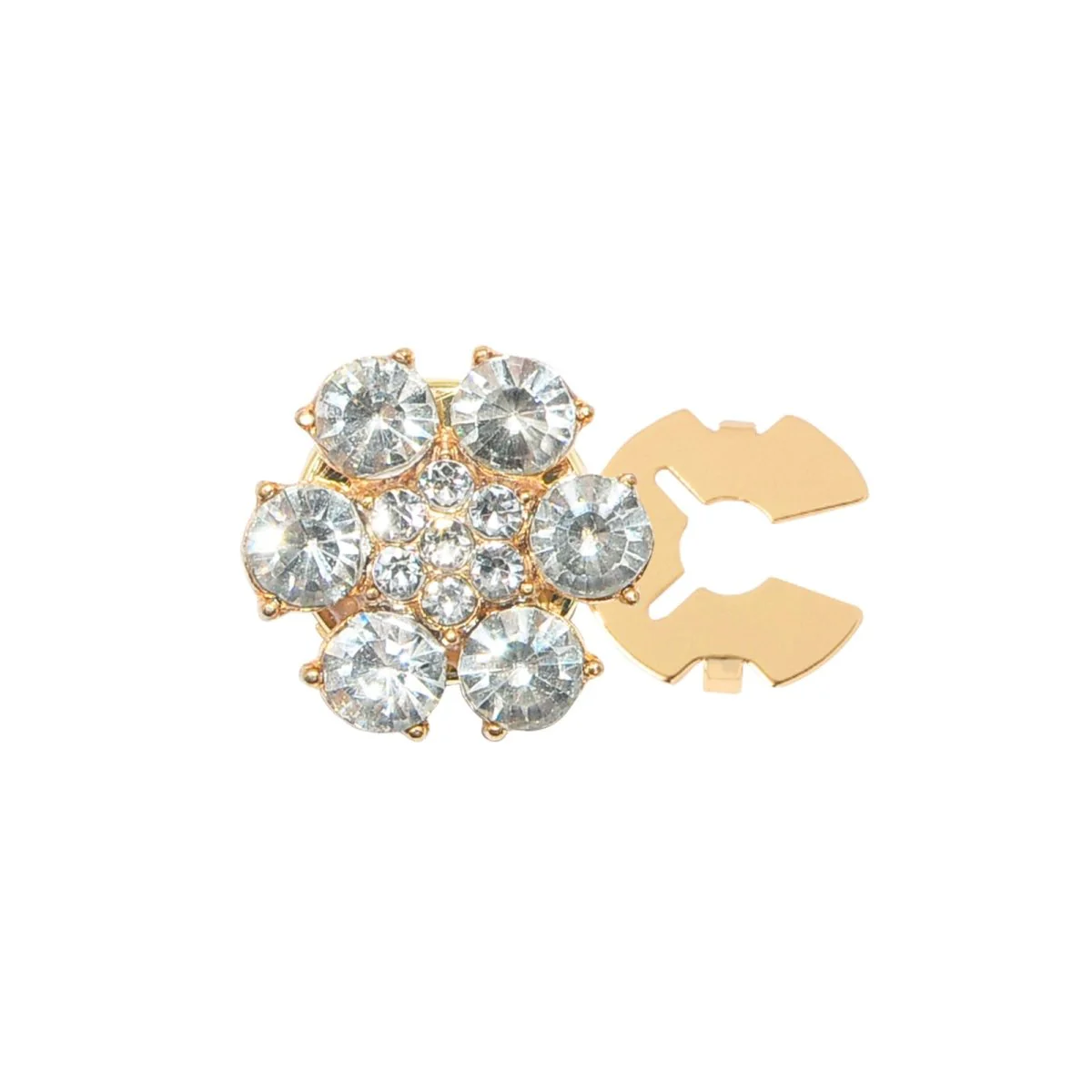 Rhinestone Button Covers | Crystal Flower Decorative Clips(MAC359) - Image 53