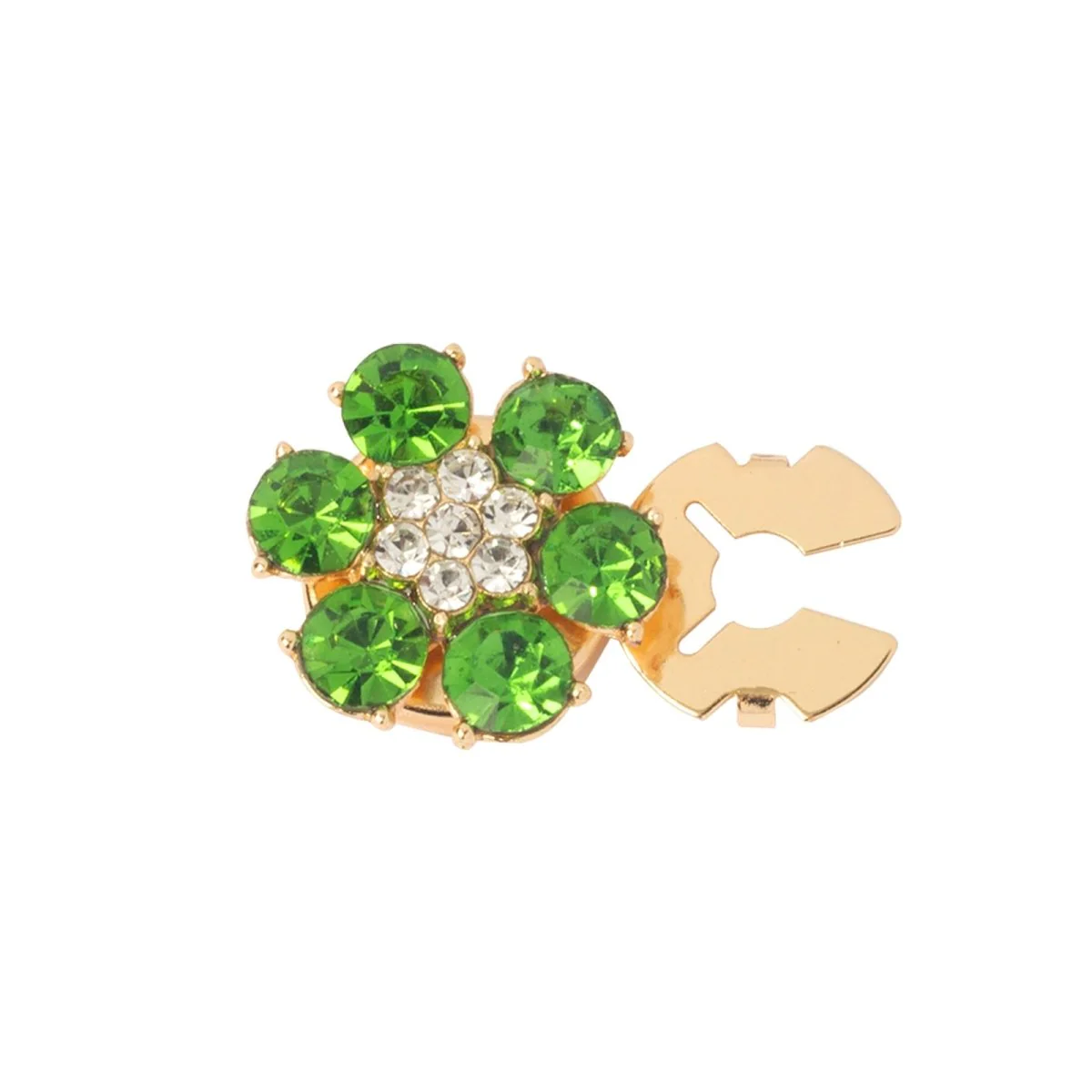 Rhinestone Button Covers | Crystal Flower Decorative Clips(MAC359) - Image 57