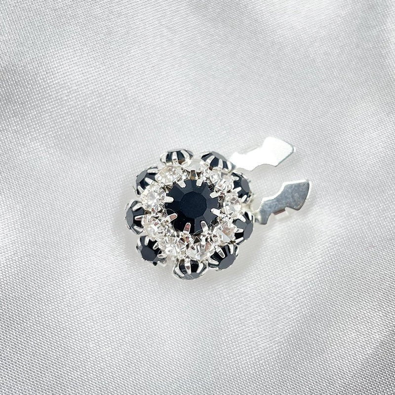 Rhinestone Button Covers | Crystal Flower Decorative Clips(MAC359) - Image 9