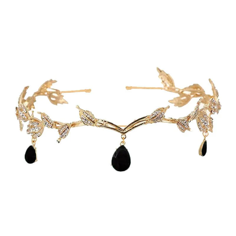 Rhinestone-Encrusted Hair Clip with Forehead Pendant Accent (MAC329) - Image 10