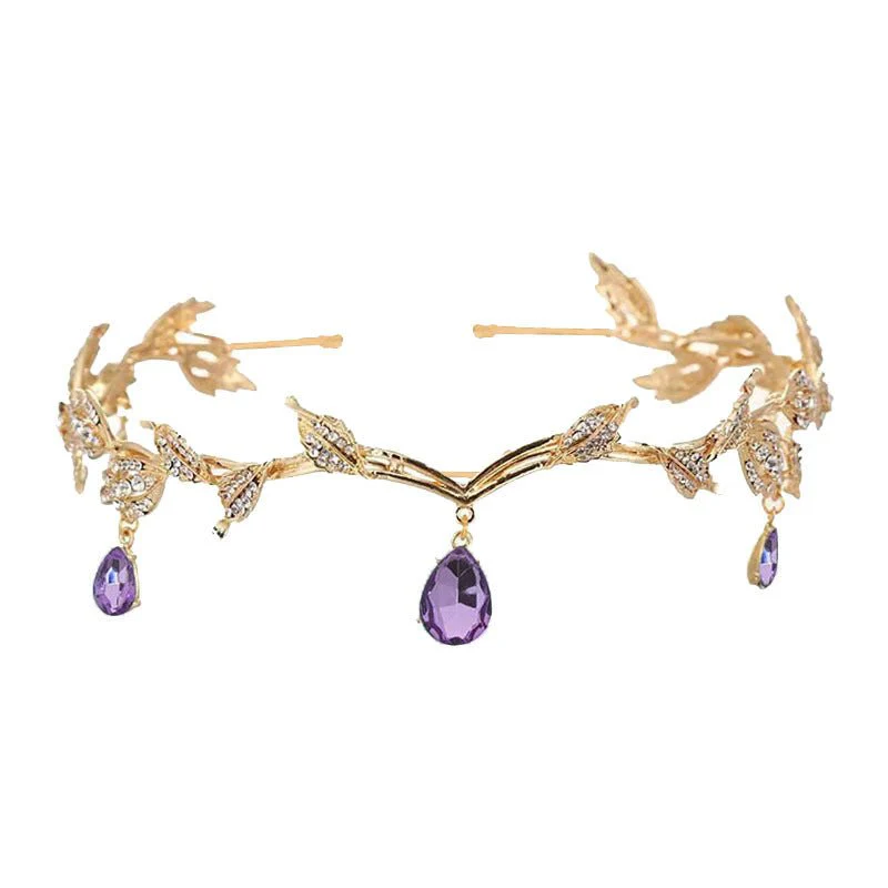 Rhinestone-Encrusted Hair Clip with Forehead Pendant Accent (MAC329) - Image 14