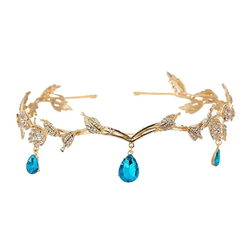 Rhinestone-Encrusted Hair Clip with Forehead Pendant Accent (MAC329) - Image 15