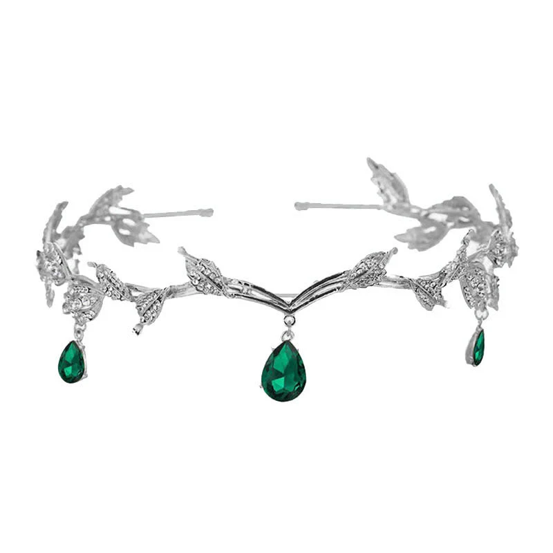 Rhinestone-Encrusted Hair Clip with Forehead Pendant Accent (MAC329) - Image 18