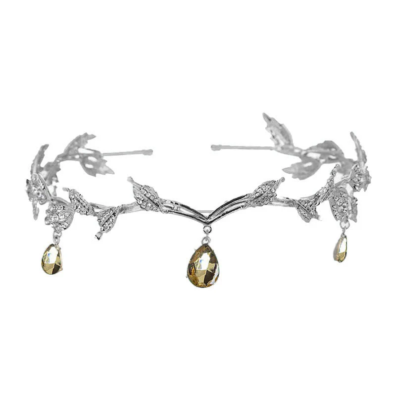 Rhinestone-Encrusted Hair Clip with Forehead Pendant Accent (MAC329) - Image 22