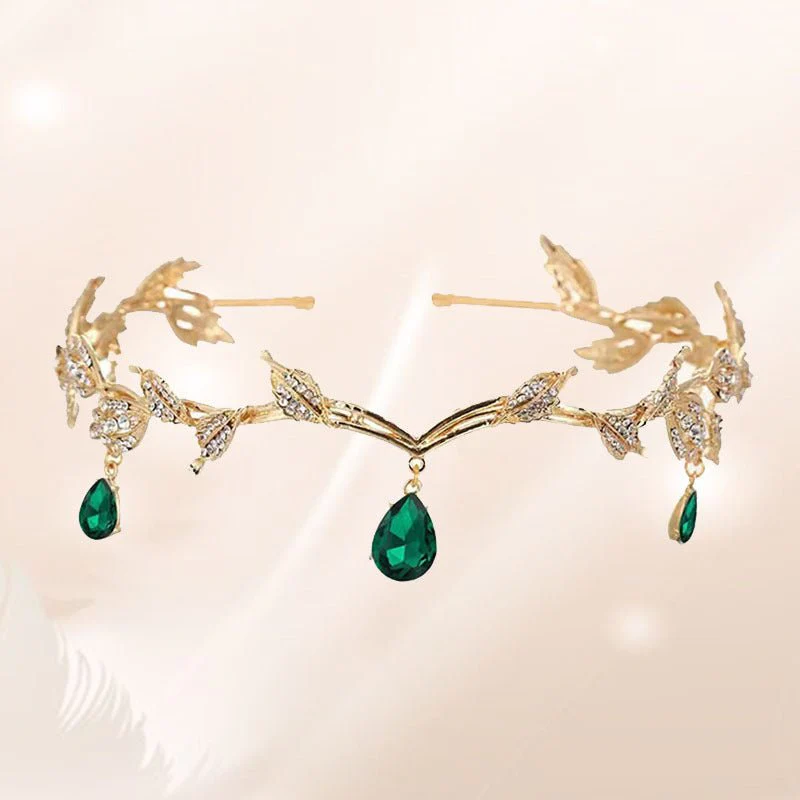 Rhinestone-Encrusted Hair Clip with Forehead Pendant Accent (MAC329) - Image 8