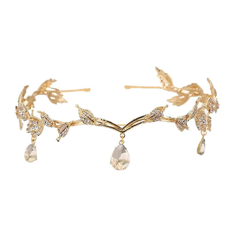Rhinestone-Encrusted Hair Clip with Forehead Pendant Accent (MAC329) - Image 9