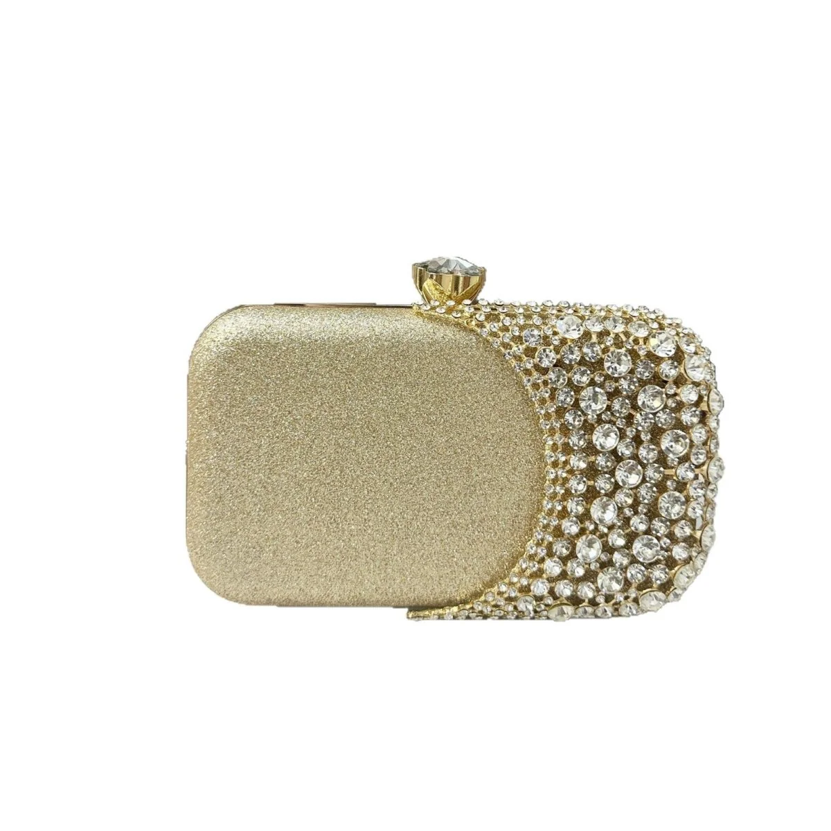 Rhinestone Evening Clutch | Crystal Party Bag with Chain Strap(MAC353) - Image 5