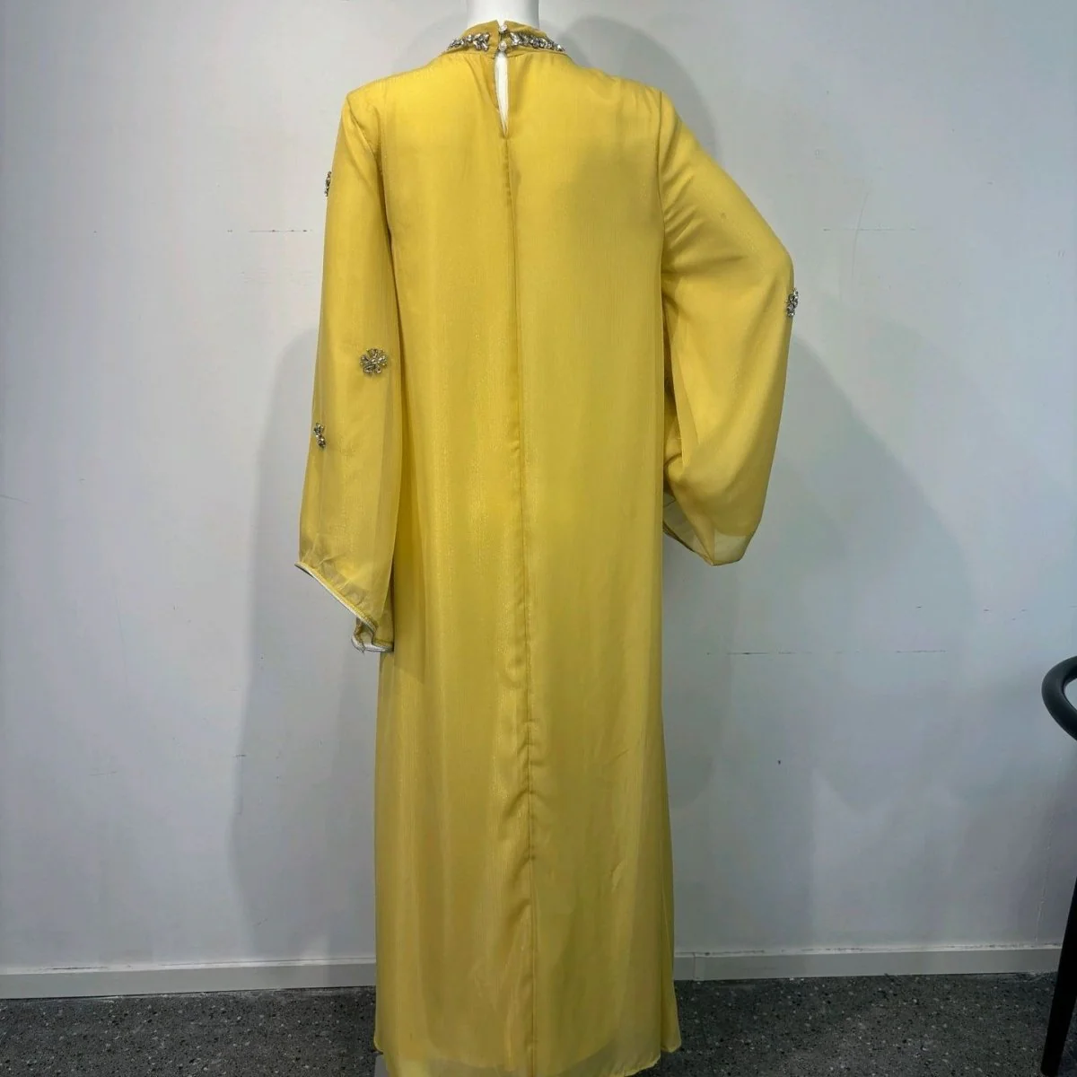 Rhinestone Scatter Batwing Abaya (MA419) - Image 5