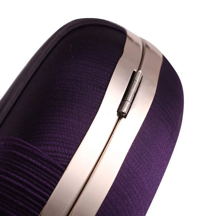 Round Evening Clutch Handbag with Braided Accent (MAC287) - Image 13