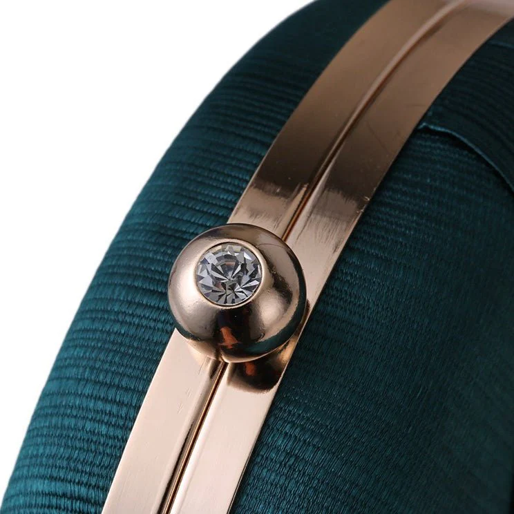 Round Evening Clutch Handbag with Braided Accent (MAC287) - Image 20