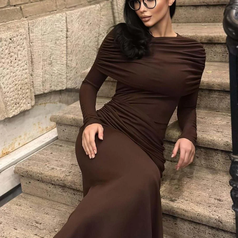 Ruched Bodycon Maxi Dress(MS219) - Image 10