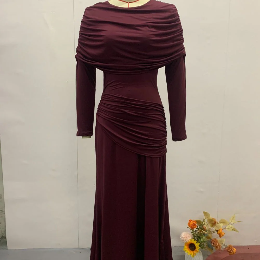 Ruched Bodycon Maxi Dress(MS219) - Image 12