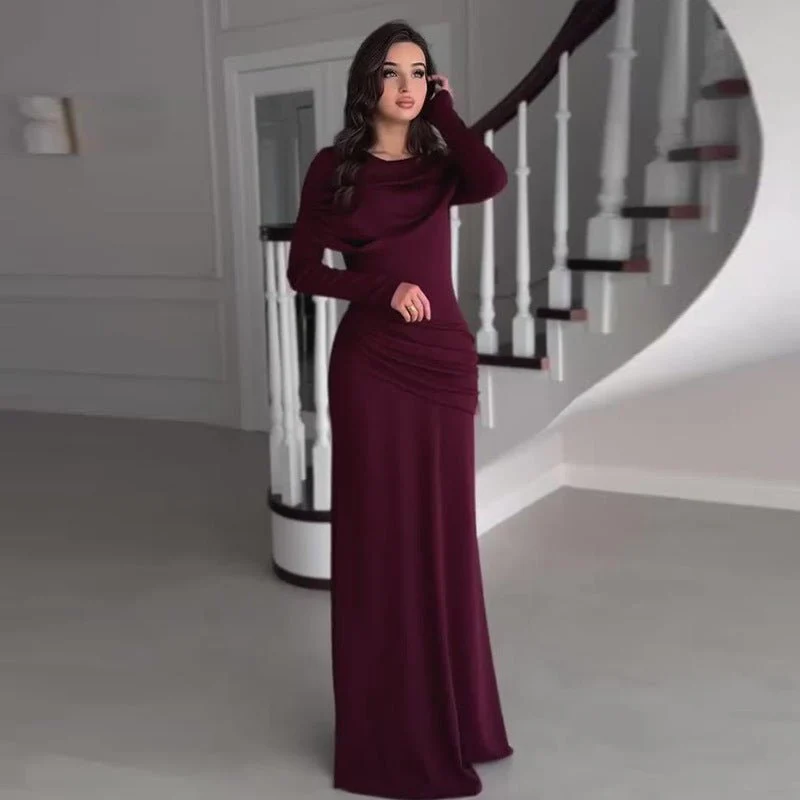 Ruched Bodycon Maxi Dress(MS219) - Image 2