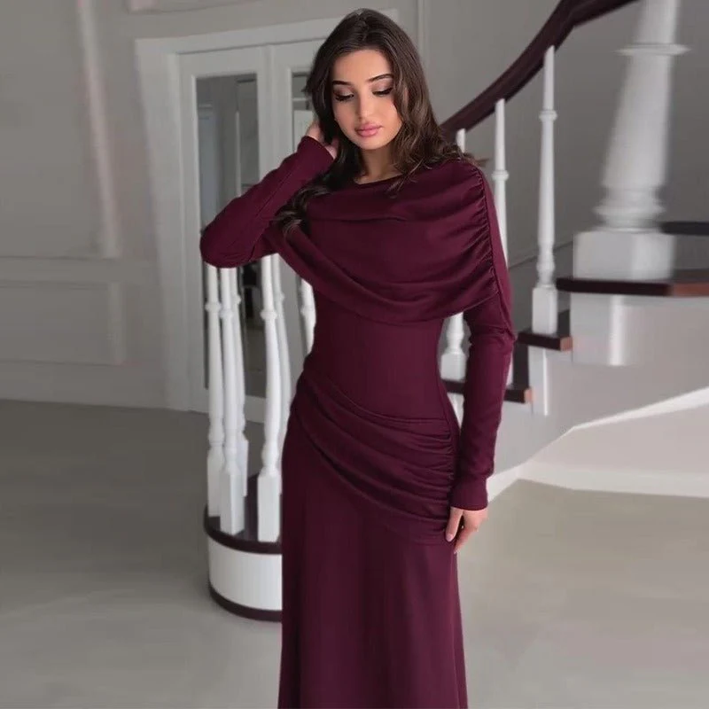 Ruched Bodycon Maxi Dress(MS219) - Image 6