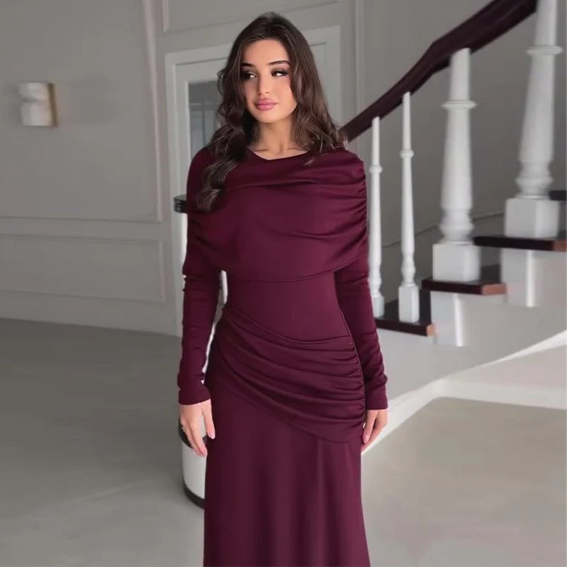 Ruched Bodycon Maxi Dress(MS219) - Image 7