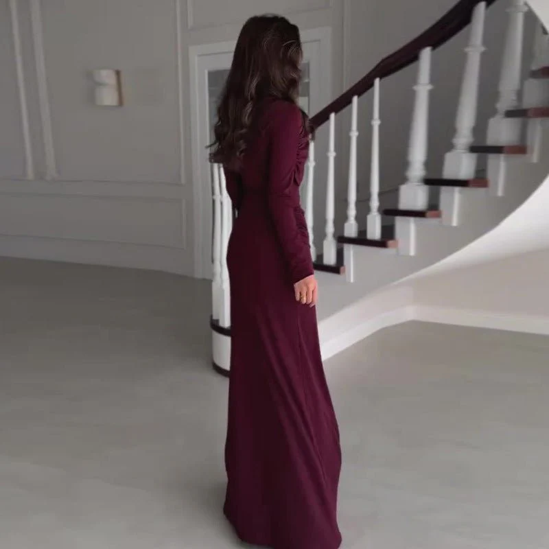 Ruched Bodycon Maxi Dress(MS219) - Image 8