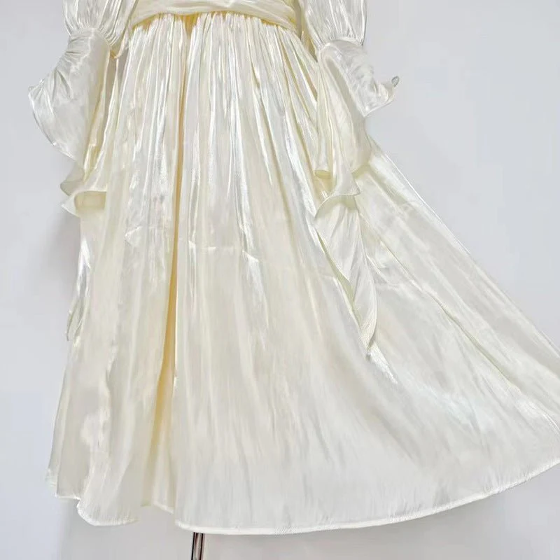 Ruched High Neck Evening Gown(MS221) - Image 11
