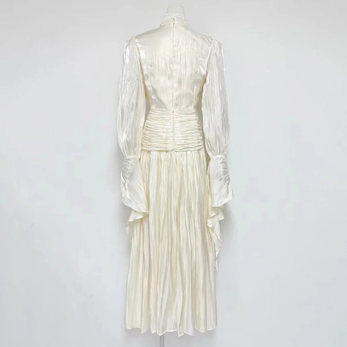 Ruched High Neck Evening Gown(MS221) - Image 8