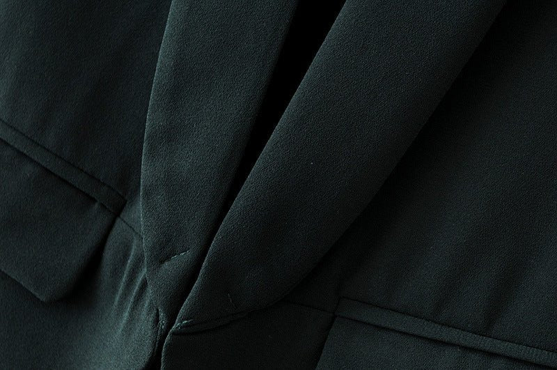 Ruched Sleeve Blazer | Three-Quarter Sleeve Longline Jacket (MS241) - Image 18