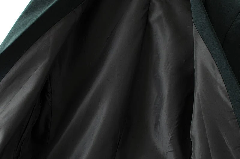 Ruched Sleeve Blazer | Three-Quarter Sleeve Longline Jacket (MS241) - Image 20