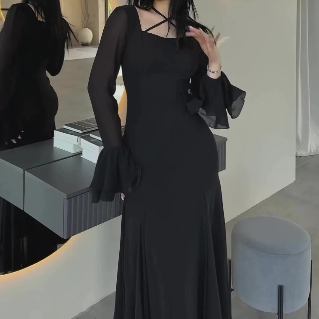 Ruffle Sleeve Dress with Crisscross Neckline(MS335) - Image 7