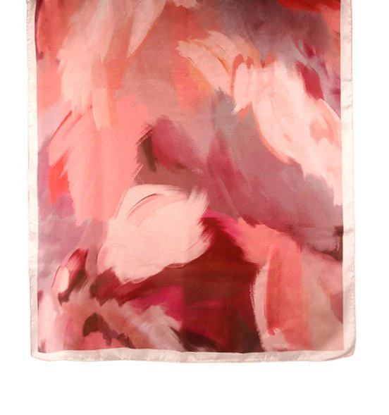 Satin Silk Printed Hijab Scarf | Printed Satin Hijab Scarf (MH217) - Image 8