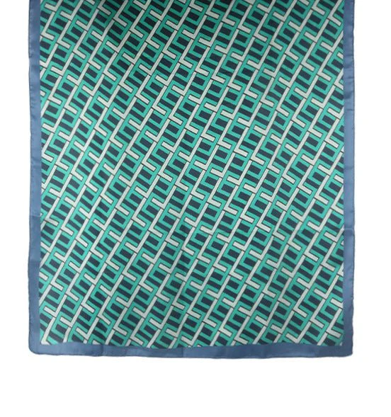 Satin Silk Printed Hijab Scarf | Printed Satin Hijab Scarf (MH217) - Image 9