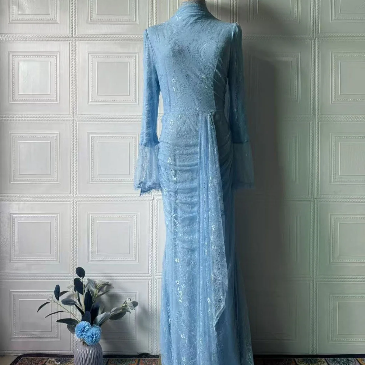 Sequin Embellished Maxi Dress(MS282) - Image 5