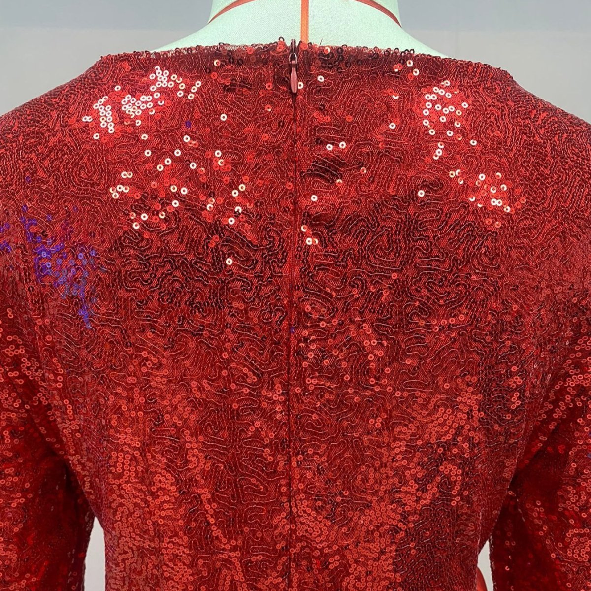 Sequin Gown Long Sleeve Fitted Maxi Dress(MS235) - Image 7