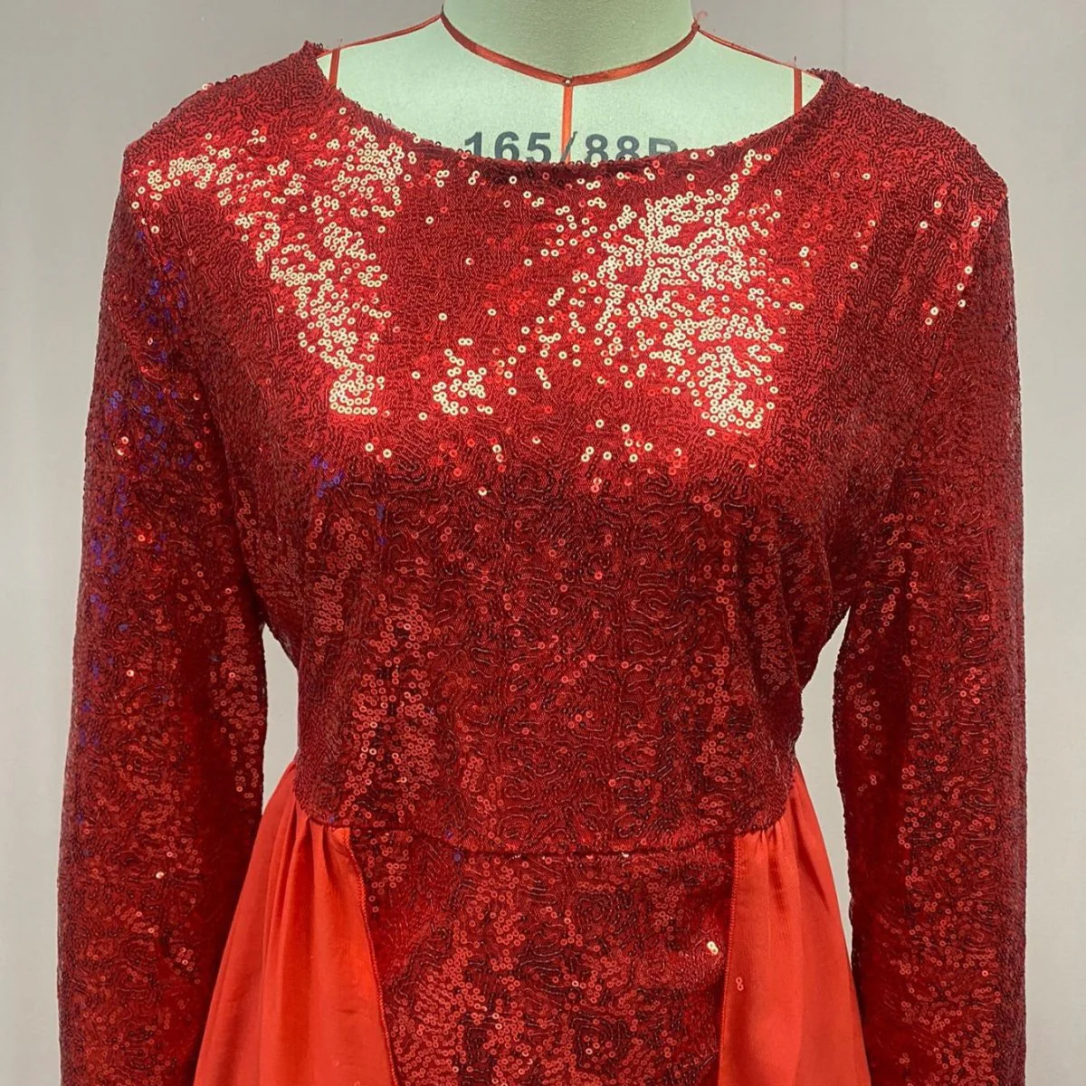 Sequin Gown Long Sleeve Fitted Maxi Dress(MS235) - Image 8