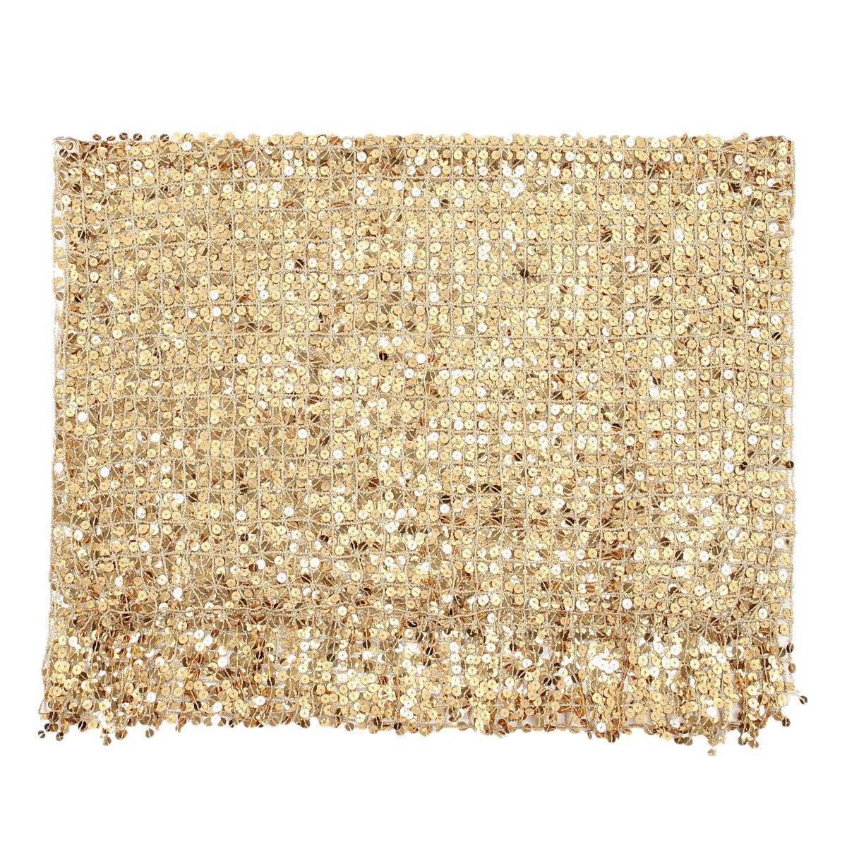Sequin Mesh Shawl Hijab with Fringe(MH206) - Image 6