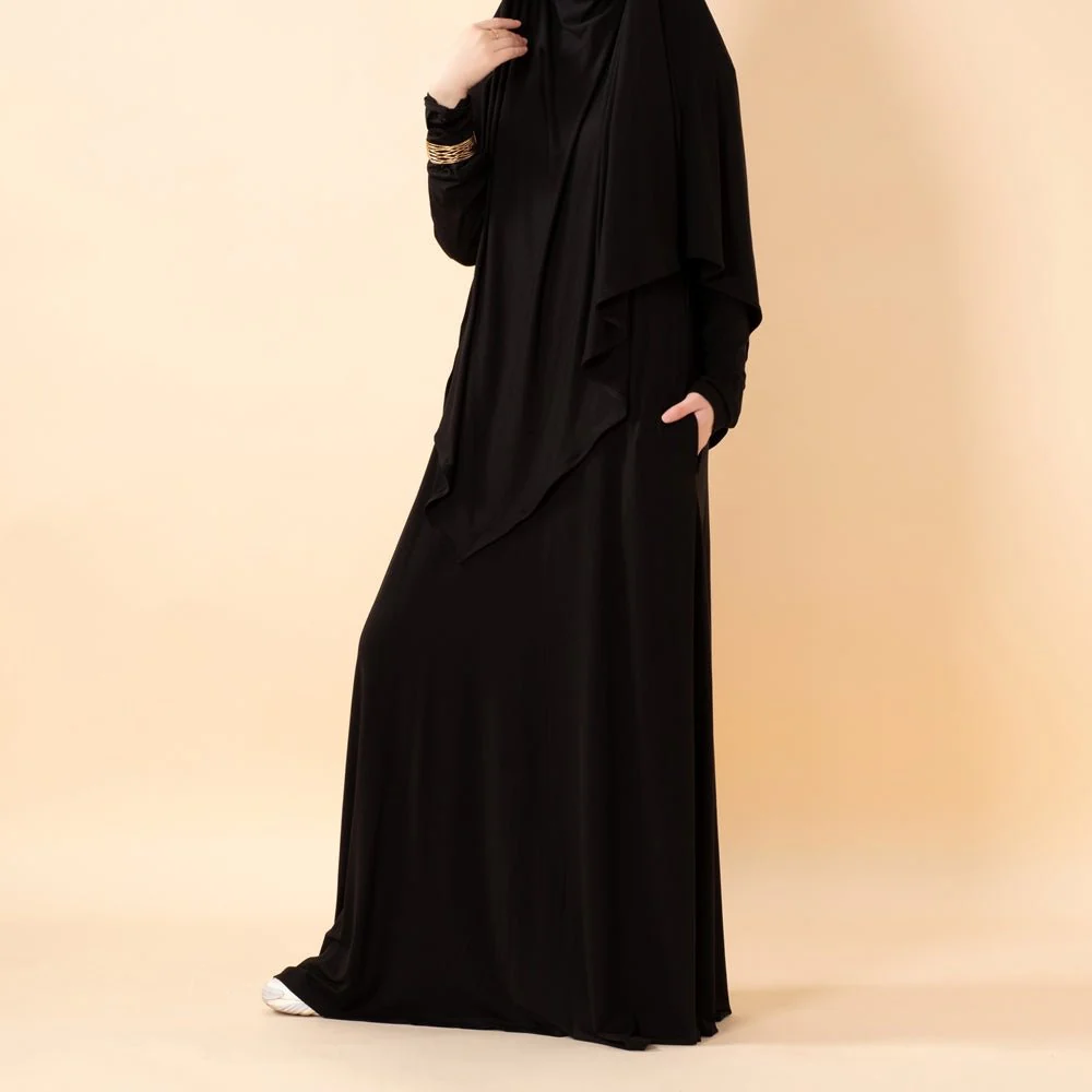 Serenity Veil Set | Premium Lenzing™ Modal Khimar & Dress Two-Piece Set (MK026) - Image 10