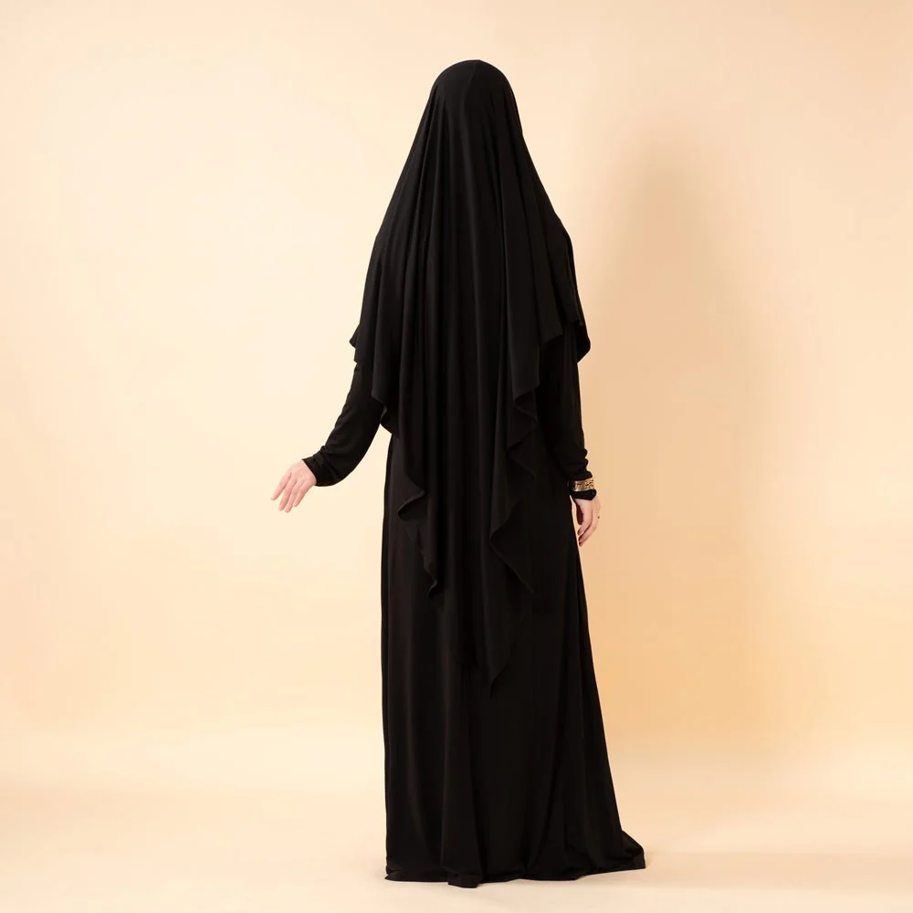 Serenity Veil Set | Premium Lenzing™ Modal Khimar & Dress Two-Piece Set (MK026) - Image 11