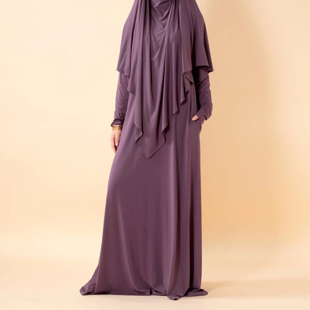 Serenity Veil Set | Premium Lenzing™ Modal Khimar & Dress Two-Piece Set (MK026) - Image 4