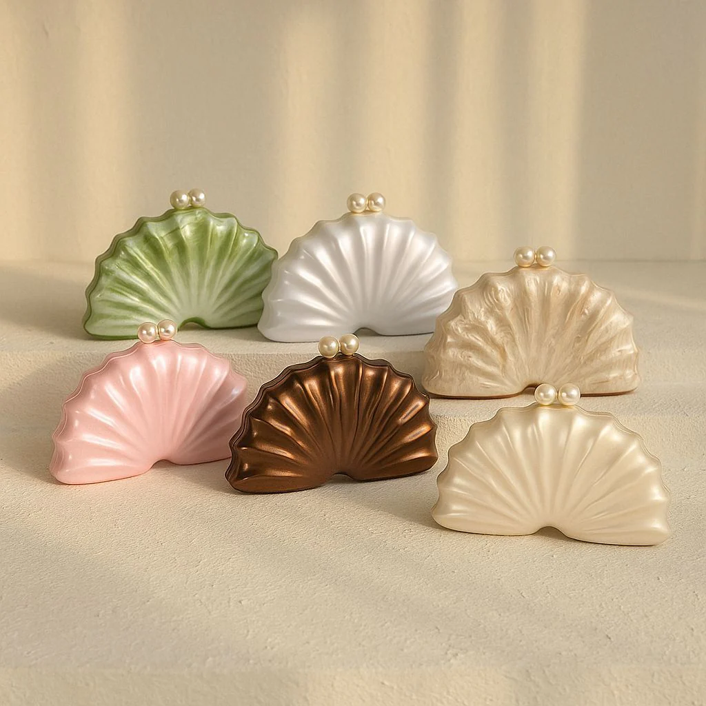 Shell Acrylic Clutch Evening Bag (MAC300) - Image 2