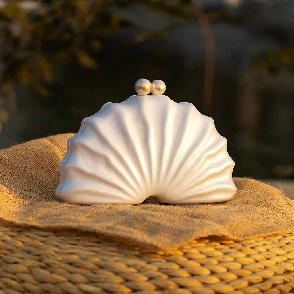 Shell Acrylic Clutch Evening Bag (MAC300) - Image 5