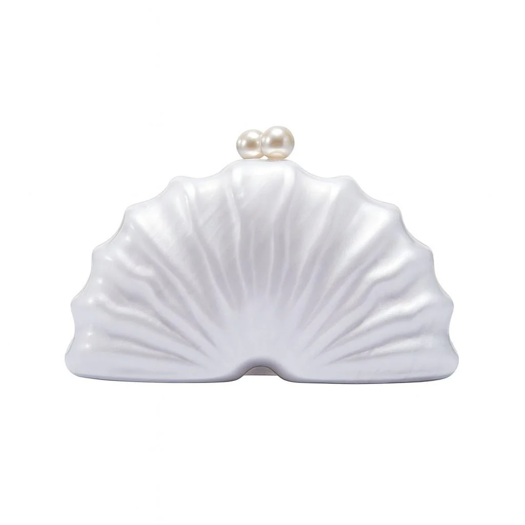 Shell Acrylic Clutch Evening Bag (MAC300) - Image 9