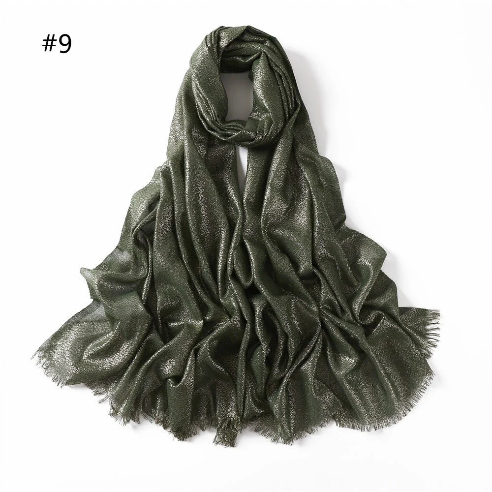 Shining Artificial Bright Silk Hijab (MH100) - Image 12