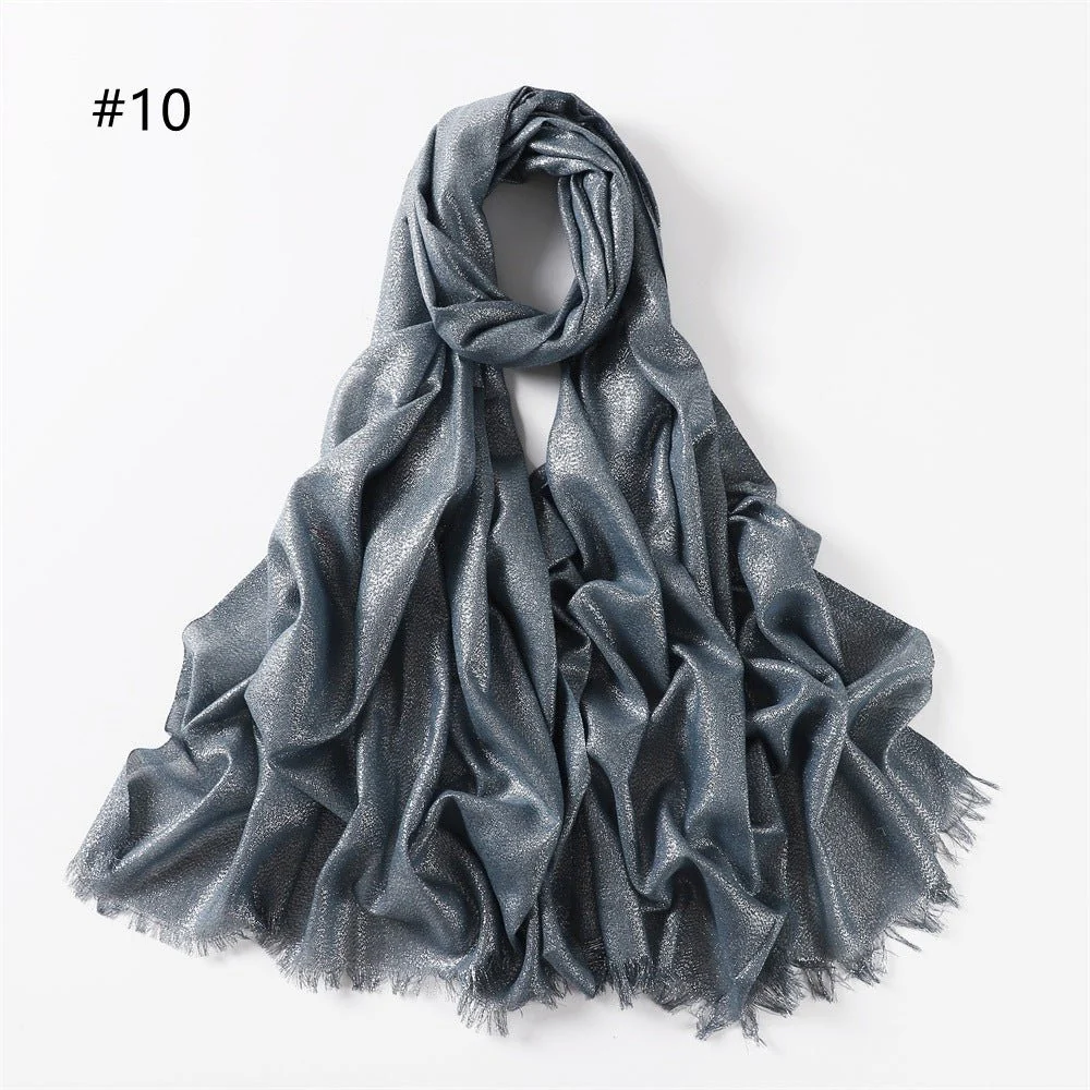 Shining Artificial Bright Silk Hijab (MH100) - Image 13